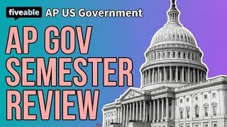 AP US Government - Semester Review: All Units & Key Cases