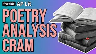 AP English Literature CRAM – Poetry & Prose Analysis