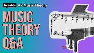 AP Music Theory - Q&A: Cadences & Non-Chord Tones