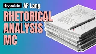 AP English Language - Rhetorical Analysis MC Practice