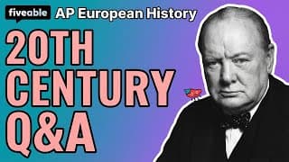 AP European History CRAM – 20th Century Q&A