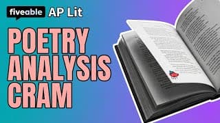 AP English Literature CRAM – Poetry Analysis & FRQs