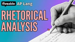 AP English Language - Rhetorical Analysis Body Paragraphs