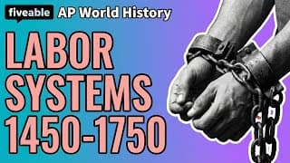 AP World History - Labor Systems 1450-1750