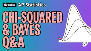 AP Statistics - Q&A: Chi-Squared, Bayes & Transformations