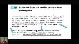 AP Literature - Prose Analysis: Prompt Deconstruction