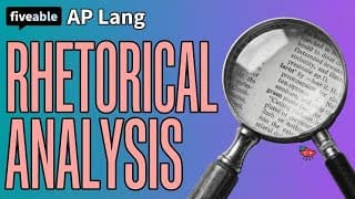 AP Lang - Rhetorical Analysis: Ethos, Logos & Pathos