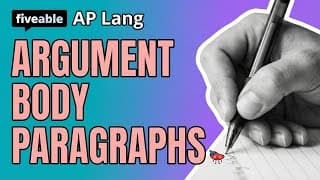 AP English Language - Argument Body Paragraphs
