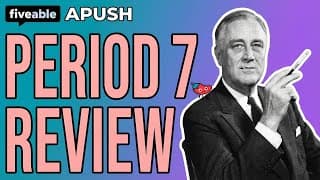 APUSH - Period 7 Review: Progressive Era to WWII