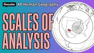 AP Human Geography - Scales of Analysis