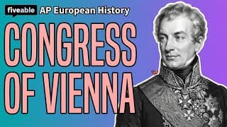 AP European History CRAM – Vienna, Revolutions & Industry