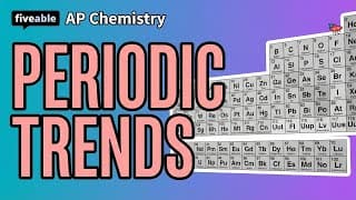 AP Chemistry - Unit 1: Periodic Trends