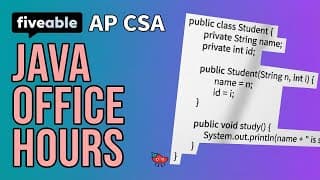 AP Computer Science A - Q&A: Units 2-4 OOP & Loops