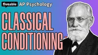 AP Psychology - Unit 4: Classical Conditioning