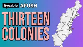 APUSH - Thirteen Colonies: Regional Development