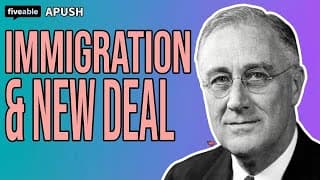 APUSH - Q&A: Immigration, Economy & New Deal