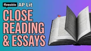 AP English Literature CRAM – Close Reading & Essay Skills