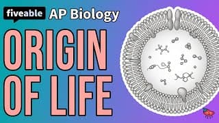 AP Biology - Unit 7: Origin of Life & Earth Timeline