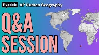 AP Human Geography - Q&A: Political Geography & Agriculture