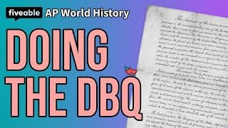 AP World History - DBQ Writing & Document Analysis