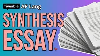 AP Lang - Synthesis Essay: Source Analysis & Citation