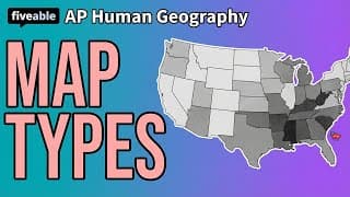 AP Human Geography - 5 Map Types & Pattern Analysis