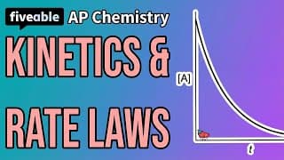 AP Chemistry - Unit 5: Kinetics & Rate Laws