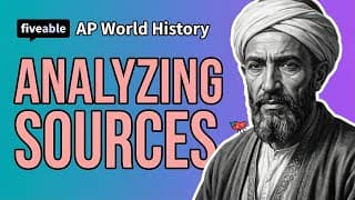 AP World History - Analyzing Sources & HIP Framework
