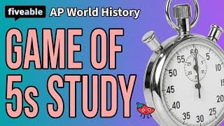 AP World History - Game of 5s Study Session