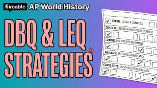 AP World History CRAM – DBQ & LEQ Essay Strategies