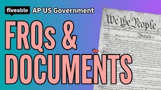 AP US Government - Q&A: FRQs & Foundational Documents