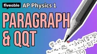 AP Physics 1 CRAM – Paragraph & QQT Response Strategies