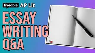 AP Lit - Q&A: Essay Writing & Literary Analysis