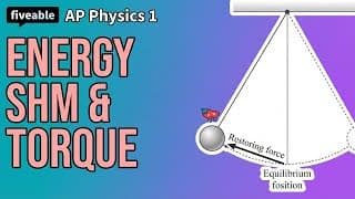AP Physics 1 - Q&A: Energy, SHM, Rotation & Torque