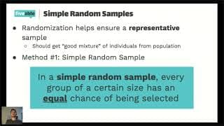 AP Statistics - Sampling Methods & Sources of Bias