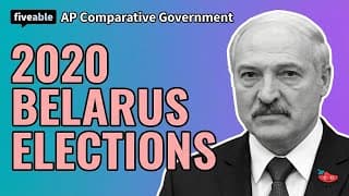 AP Comparative Government - 2020 Belarus Elections
