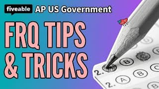 AP US Government - FRQ Tips & Strategies