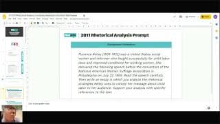 AP English Language - Rhetorical Analysis: Essay Feedback