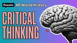 AP World History - Critical Thinking & Study Strategies
