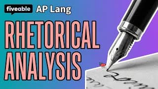AP Lang - Outlining Rhetorical Analysis Essays