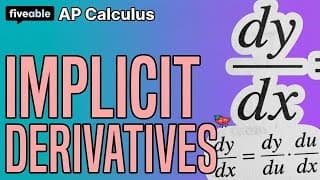 AP Calculus - Implicit Differentiation