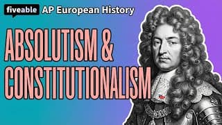 AP European History - Unit 3 Review: Absolutism