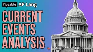 AP Lang & AP US Government - Current Events Analysis