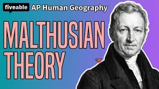 AP Human Geography - Unit 2: Malthusian Theory & DTM