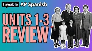 AP Spanish Language - Units 1-3 Review: Families & Identity