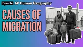 AP Human Geography - Causes of Migration
