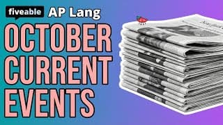 AP English Language - October 2020 Current Events Review