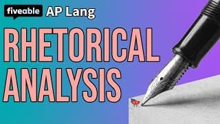 AP Lang CRAM – Rhetorical Analysis Essay Strategies