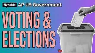 AP US Government CRAM – Voting, Elections & Campaign Finance