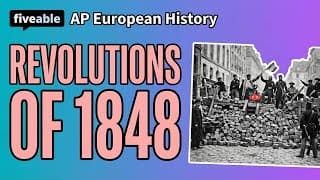 AP Euro - 1848 Revolutions: Nationalism & Liberalism